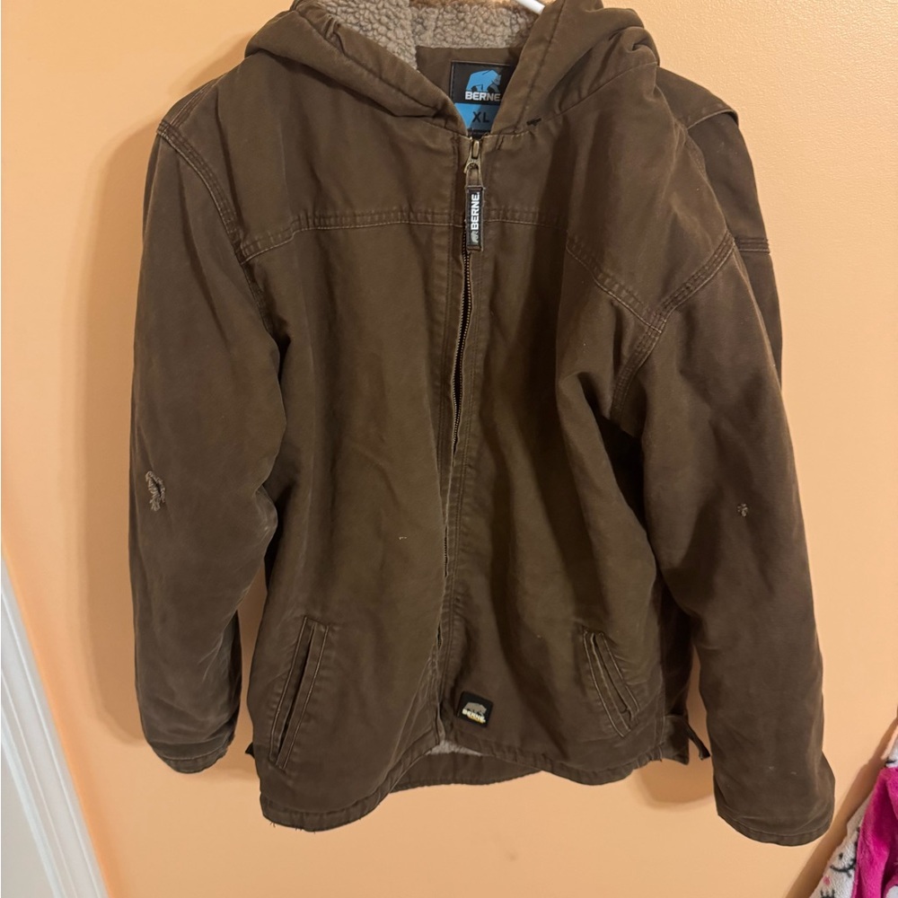 Berne winter coat brown XL.